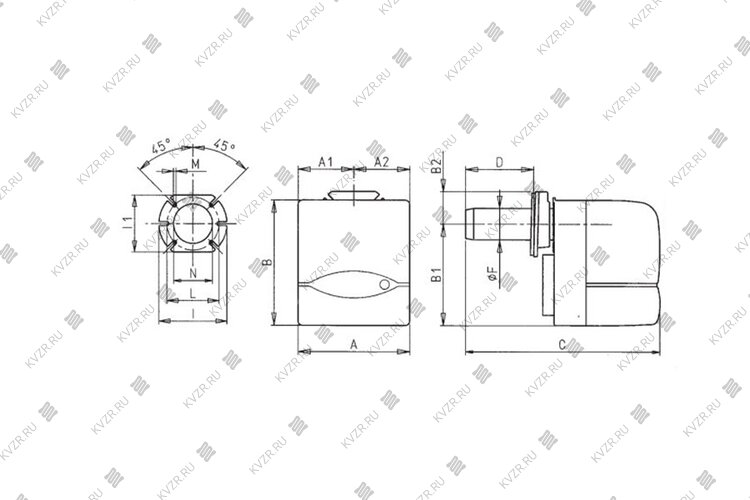 Дизельная горелка Baltur BTL P чертеж